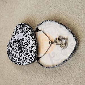 BRIGHTON Temple Heart Two Tone Necklace